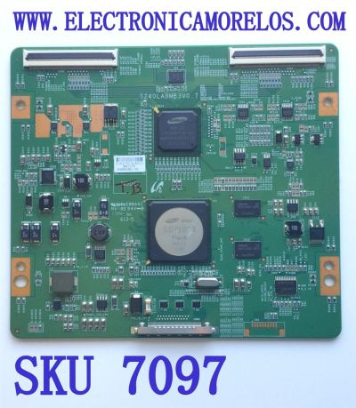 T-CON PARA TV SAMSUNG / NUMERO DE PARTE LJ94-16575C / S240LABMB3V0.7 / E16575C1L02LU / 16575C / MODELO UN60D8000YFXZA H301	